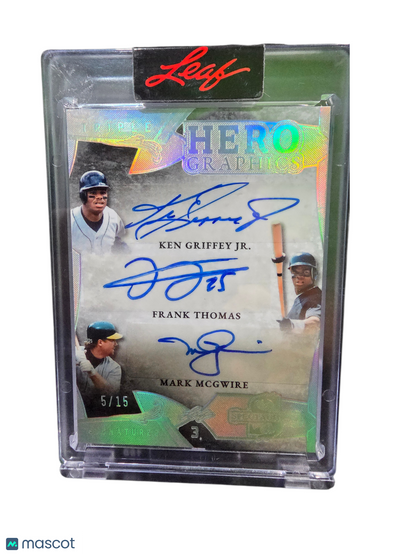 Sports 2025 Leaf Triple Hero Ken Griffey Jr. Mark Mcgwire Frank Thomas #H3-4 5/15