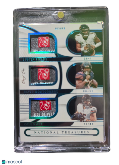 Sports Panini 2023 Panini National Justin Fields David Montgomery Cole Kmet #Gtm-Chi Patch 1/1