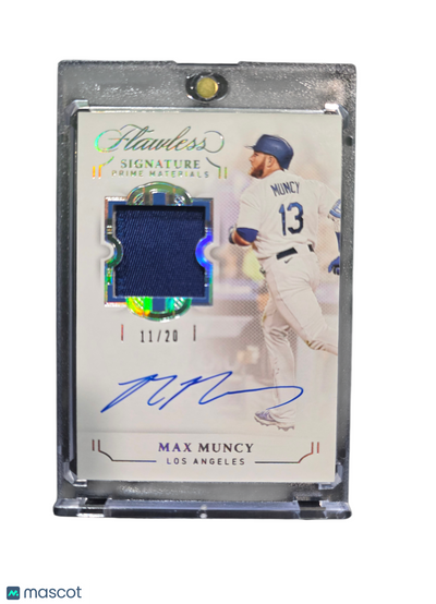 Sports Panini 2022 Panini Flawless Signature Prime Materials Max Muncy #Spm-Mm Patch 11/20