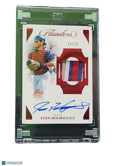 Baseball Panini 2025 Panini Flawless Baseball Ivan Rodriguez #Ppv-IR Prime Patch Auto 14/20
