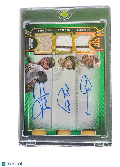Sports Topps 2024 Topps Xander Bogaerts Manny Machado Joe Musgrove #Arc-Bmm Auto Relic Combo