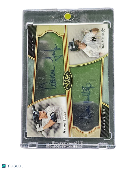 Sports Topps 2020 Topps Tier One Clear One Dual Autograph Aaron Judge Don Mattingly #C1da-Jm