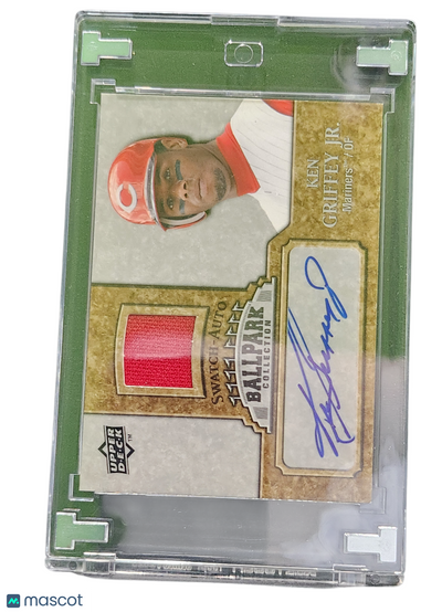 Baseball Upper Deck 2009 Upper Deck Ballpark Ken Griffey Jr. #Ja-Kg Swatch-Auto Game-MLB Memorabilia