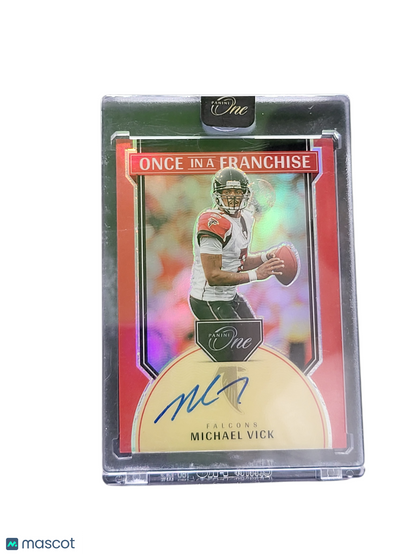 Sports Panini 2025 Panini One Prizm Once In A Franchise Michael Vick #352 Red 18/60