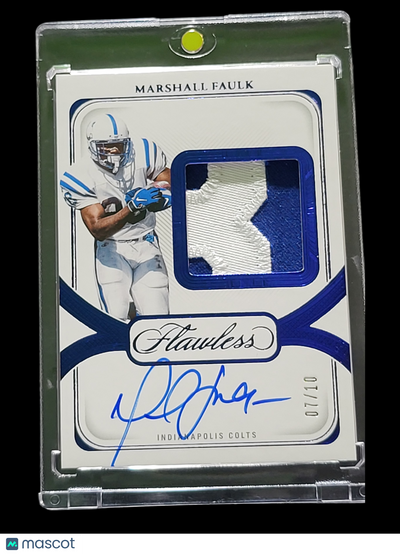 Sports Panini 2025 Panini Flawless Marshall Faulk #Dpa-Mfk 07/10 Patch Memorabilia