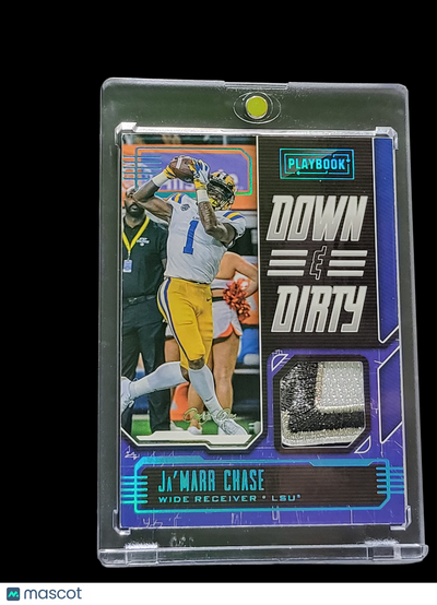 Sports Panini 2021 Panini Chronicles Draft Ja'Marr Chase #Pb-Jc Purple Player-Worn/Used 1/1