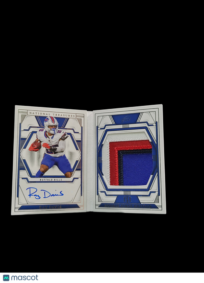 Sports Panini 2025 Panini National Treasures Rookie Ray Davis #Rfes-Rds Patch Booklet Rc /99