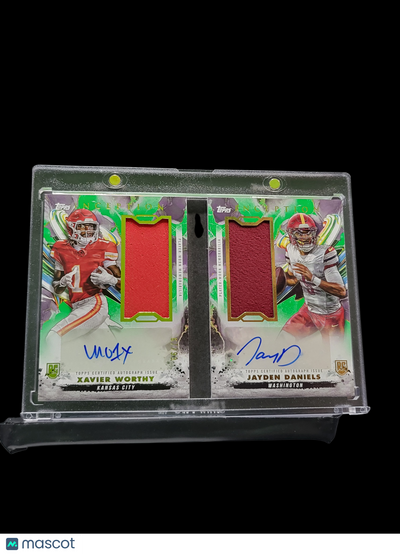 Sports Topps 2024 Topps Xavier Worthy Jayden Daniels #Drrbc-Dw Dual Rc Relic Auto Book