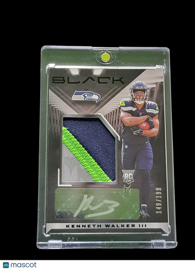 Sports Panini 2022 Panini Black Kenneth Walker Iii #208 Patch 149/199 Rc