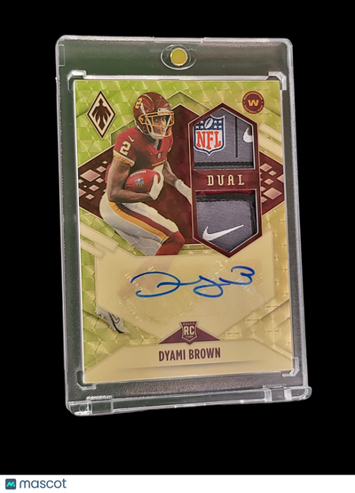 Sports Panini 2021 Panini Phoenix Football Dyami Brown #Rad-Dbr Dual Patch Rc Rps Rookie Dual