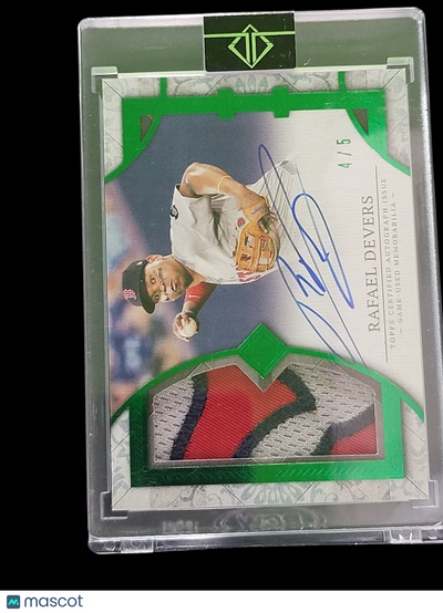 Sports Topps 2024 Topps Transcendent Rafael Devers #Tcpa-Rd2 Green / 5 Game-Used Patch Auto