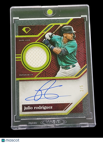 Sports Topps 2024 Topps Diamond Julio RodríGuez #Spa-Jr 2/5 Game-Used Memorabilia Auto Relic