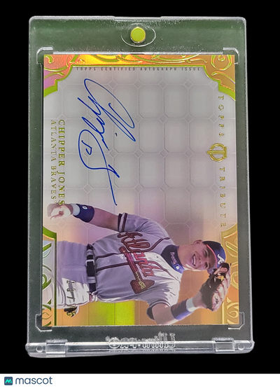 Sports Topps 2015 Topps Tribute Chipper Jones #Ta-Cj Gold Topps Certified Autograph Issue