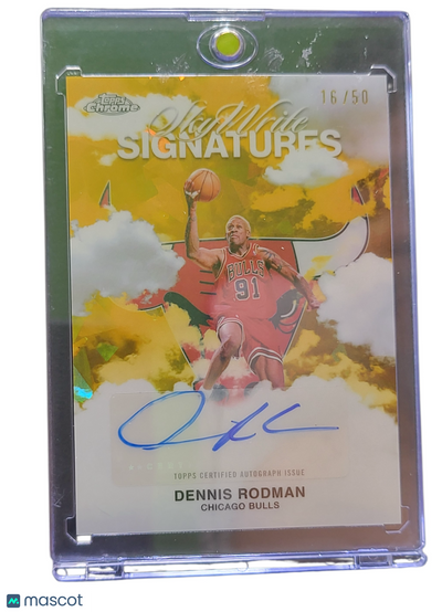 Sports Topps 2025 Topps Chrome Skywrite Signatures Dennis Rodman #Sws-Drm Gold 16/50