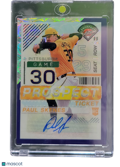Sports Panini 2024 Panini Prospect Edition Prizm Paul Skenes #159 Purple 01/49 Rc