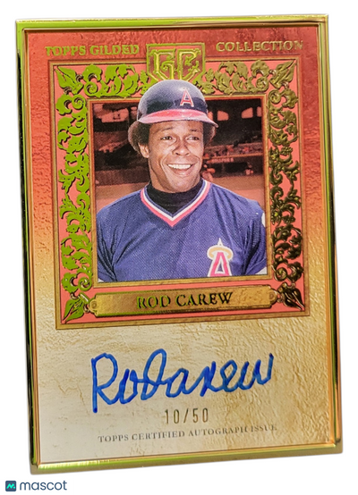 Sports Topps 2025 Topps Gilded Rod Carew #Hafa-Rc Gold Framed Hall Of Famers Auto /50