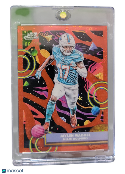 Sports Topps 2025 Topps Chrome Jaylen Waddle #61 Orange Cosmic 06/10