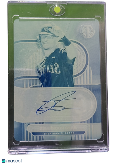 Sports Topps 2024 Topps Tribute Julio Rodriguez #Ta-Jrod Cyan Plate Printing Plate 1 Of 1
