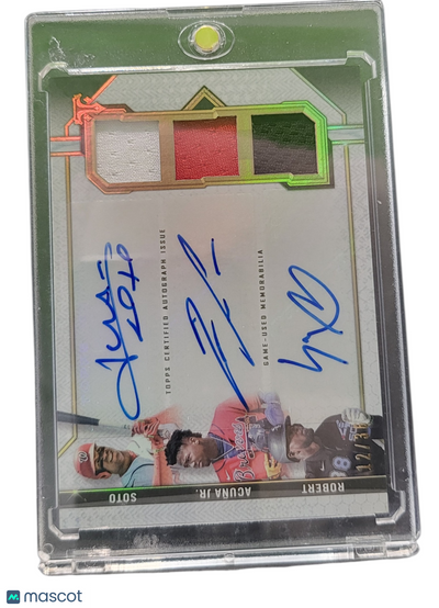 Sports Topps 2021 Topps Luis Robert Juan Soto Ronald AcuñA Jr. #Arc-Sar Auto Triple Relic /36