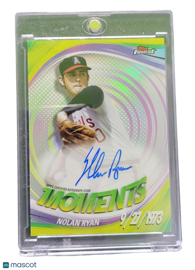 Sports Topps 2025 Topps Finest Finest Moments Autographs Nolan Ryan #Fma-Nr