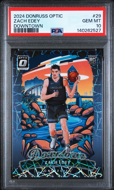 Basketball 2024 Donruss Optic Downtown Zach Edey #29 PSA 10