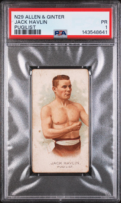 Sports 1888 N29 Allen & Ginter Pugilist Jack Havlin PSA 1