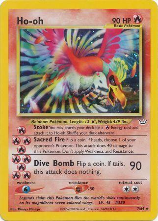 Pokémon Ho-Oh (7/64) - Neo Revelation Unlimited Holofoil
