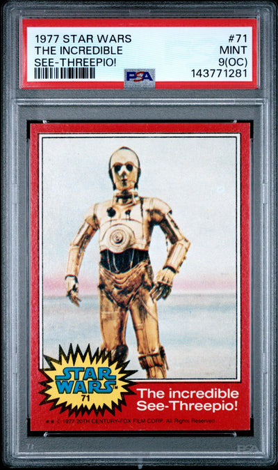 Pokémon Panini 1977 Star Wars The Incredible C-3po #71 PSA 9