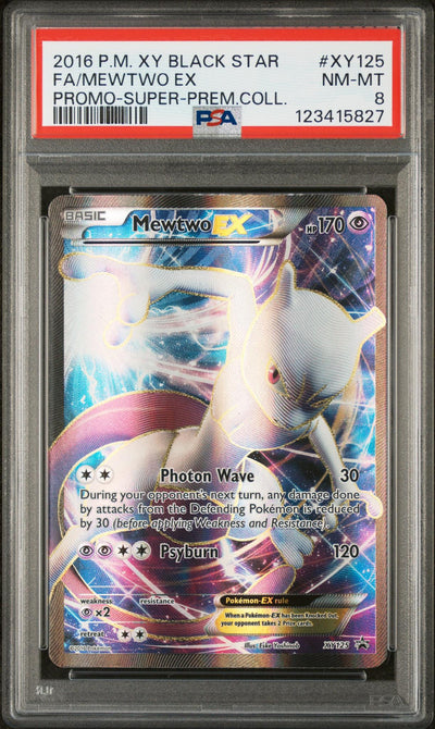 Pokémon 2014 Pokemon XY Promo Mewtwo EX #Xy125 PSA 8