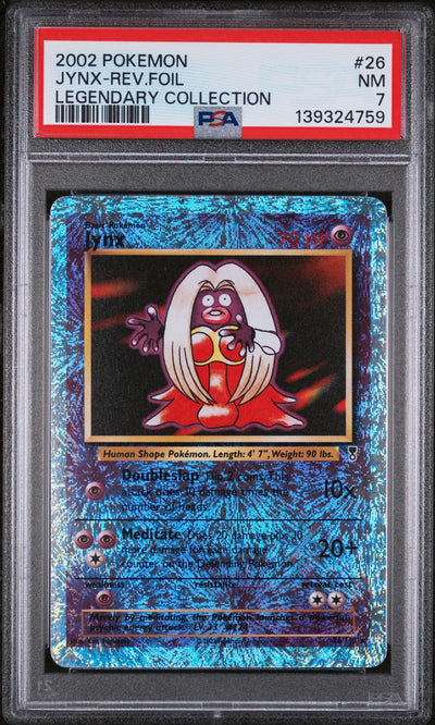 Pokémon 2002 Pokemon Legendary Collection Reverse Foil Jynx #26 PSA 7