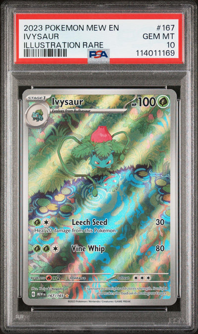 Pokémon 2023 Pokemon Scarlet And Violet 151 Illustration Rare Ivysaur #167 PSA 10