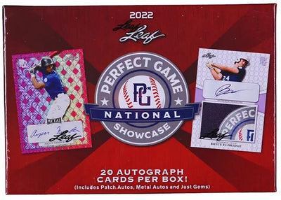 Baseball 2020 Leaf Perfect Game National Showcase Baseball Hobby Box