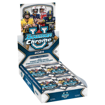 Baseball Topps 2024 Bowman Chrome University Football Hobby 12 Box Case