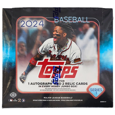 Baseball Topps 2024 Topps Series 1 Baseball Jumbo 6 Box Case