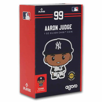 Baseball 2025 Major League Baseball Players Chibi Aaron Judge 1 Oz Silver Coin Agoro