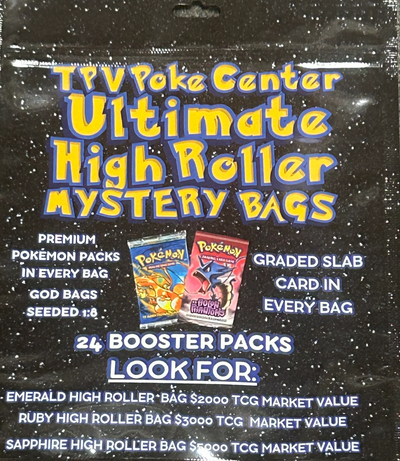 Pokémon Pokemon Tpvpoke Ultimate High Roller Mastery Bag - Includes 24 Packs And 1 Graded Slab