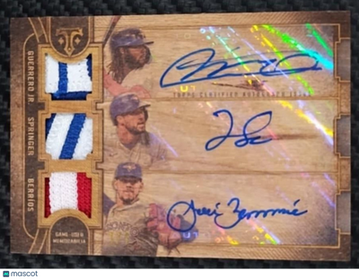 Sports Topps 2024 Topps Triple Threads Vladimir Guerrero Jr. #Arc-Gsb Wood Topps