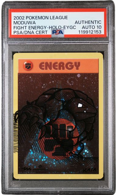Pokémon PSA Auto 10 Moduwa Golem Fighting Energy-Holo
