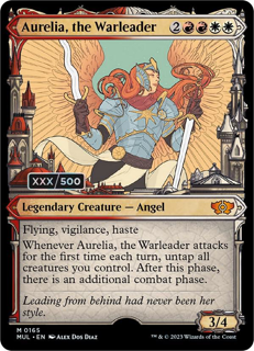 Magic The Gathering Aurelia, The Warleader (Serial Numbered) - March Of The Machine: Multiverse Legends (Mul)