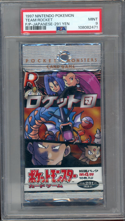 Sports PSA 9 Team Rocket Japanese Booster Pack