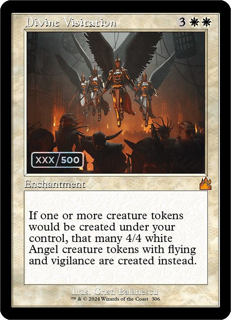 Magic The Gathering Divine Visitation (Retro Frame) (Serial Numbered) - Ravnica Remastered (Rvr)