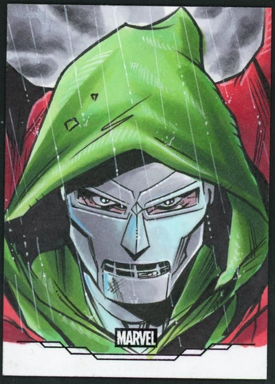 Sports Topps Marvel Topps Chrome Dr. Doom Sketch 1/1 Mike Stephens