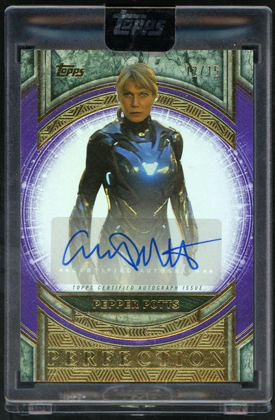 Sports Topps 2025 Topps Marvel The Collector Pepper Potts #MP-Gp Perfection Purple Auto /15