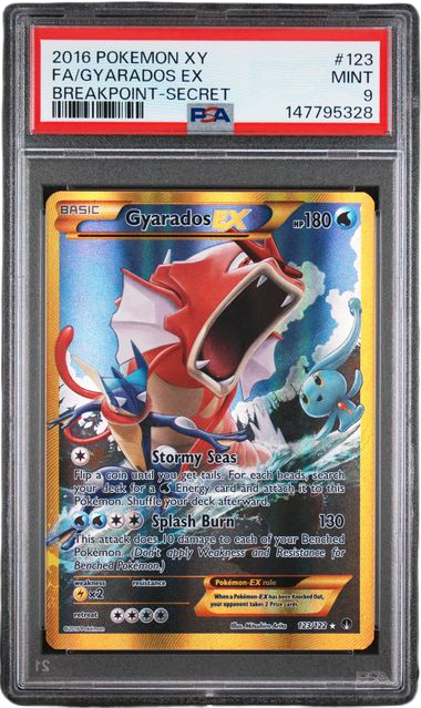 Pokémon PSA 9 Fa/Gyarados EX Breakpoint-Secret