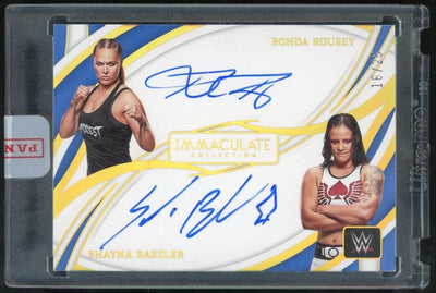 Pokémon Panini 2022 Immaculate Ronda Rousey Shayna Baszler Dual Auto /25