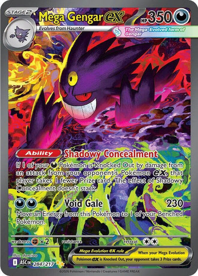 Pokémon Mega Gengar EX - 284/217 - Me: Ascended Heroes (Asc)