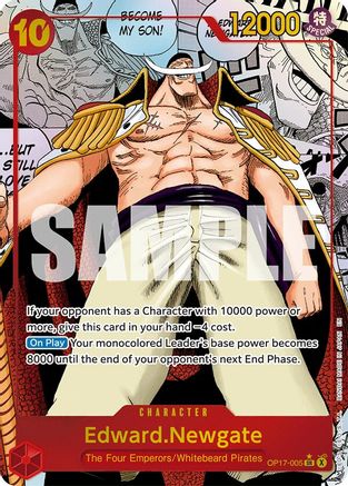 One Piece TCG Edward.Newgate (005) (Manga) (Op17-005) - The World'S Strongest Warriors Foil