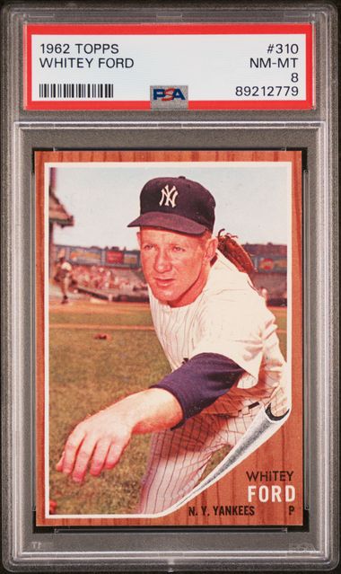 Baseball Topps Whitey Ford 1962 Topps #310 PSA 8