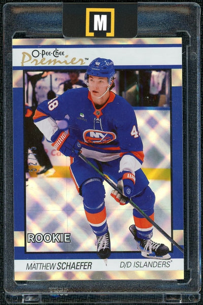 Hockey Upper Deck 2025-26 O-Pee-Chee Premier P-92 Matthew Schaefer Diamond Foil /75