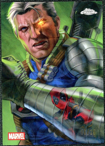Sports Topps 2025 Topps Chrome De-3 Cable & Deadpool Reflections Kaleidoscope /25
